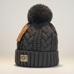 UGG Dark Gray Beanie - One Size - NIB
